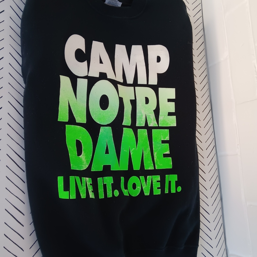 Vintage notre dame crew neck, kids large